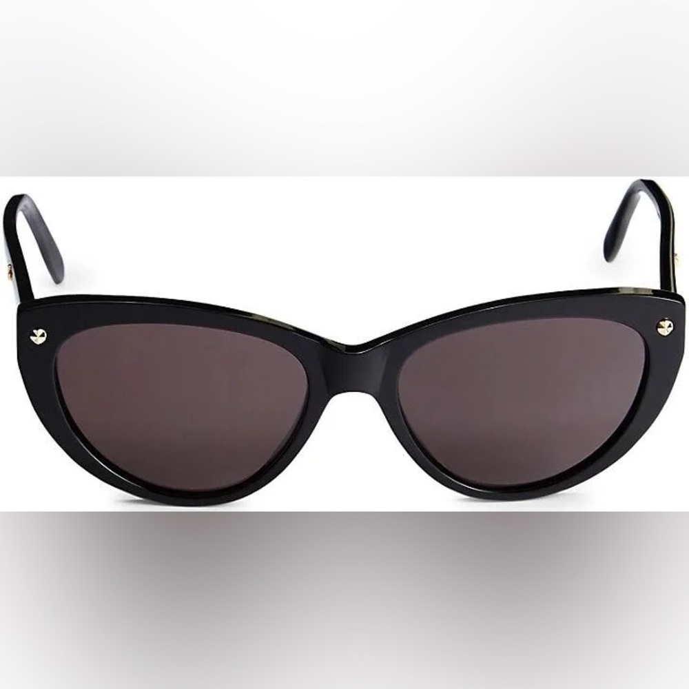 Alexander McQueen Black Cat Eye Sunglasses